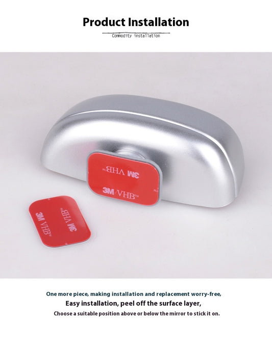 Car rearview mirror front and rear wheel reversing auxiliary blind spot 360-degree wide-angle reflective large field of view high-definition reversing mirror