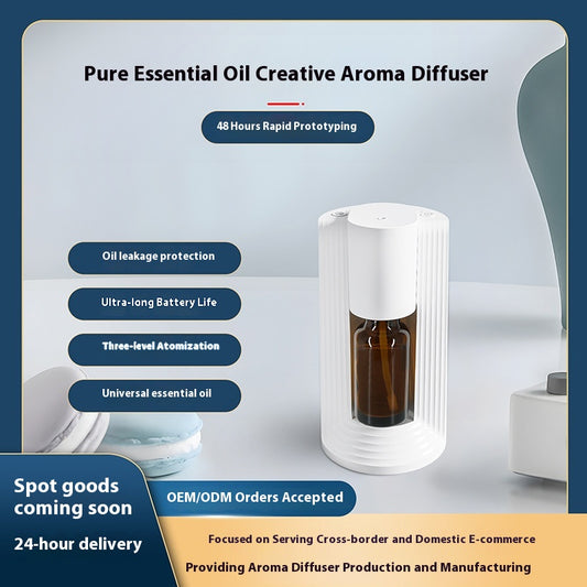 Fully automatic anhydrous household diffuser, car smart essential oil fragrance, cross-border silent battery atomized aromatherapy machine