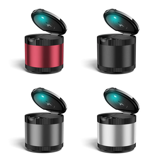 High-end car ashtray, high-end car interior with lid and light, multi-function small personality creative car supplies