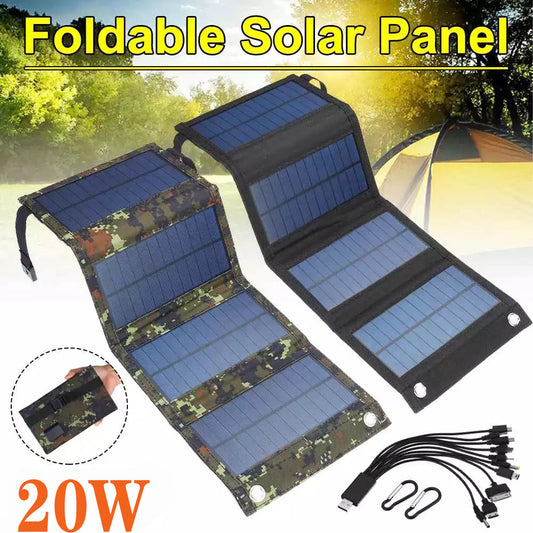 Solar Panel20W Solar Folding Bag Solar Panel Solar Charging Board Portable Charging Board